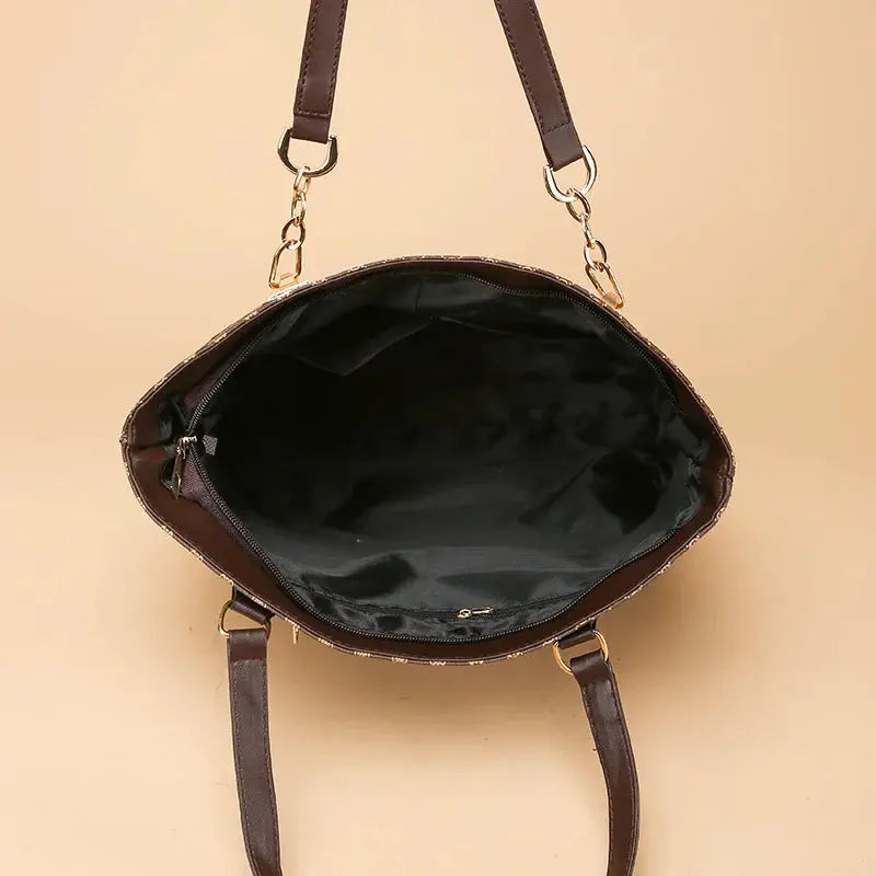 6 Pcs Women's Bag Fashion Handbag Sets Shoulder Crossbody Bag For Women Commuting Female Boston Bag Wallet luxecrown.co.uk