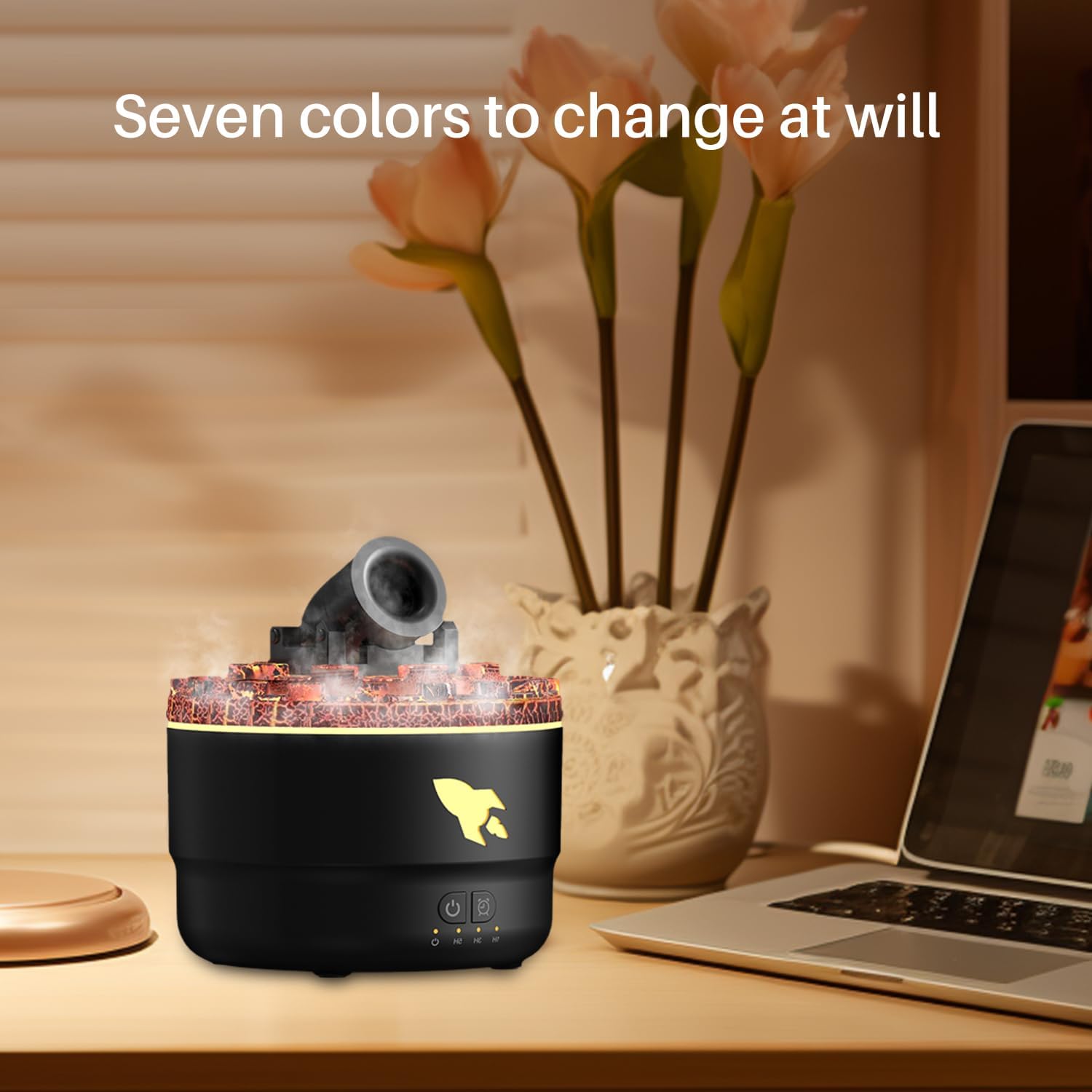 Lava Crack Humidifier Hotel Essential Oil Ultrasonic Fragrance Diffuser Aerosol Vaporizer StreetSharks