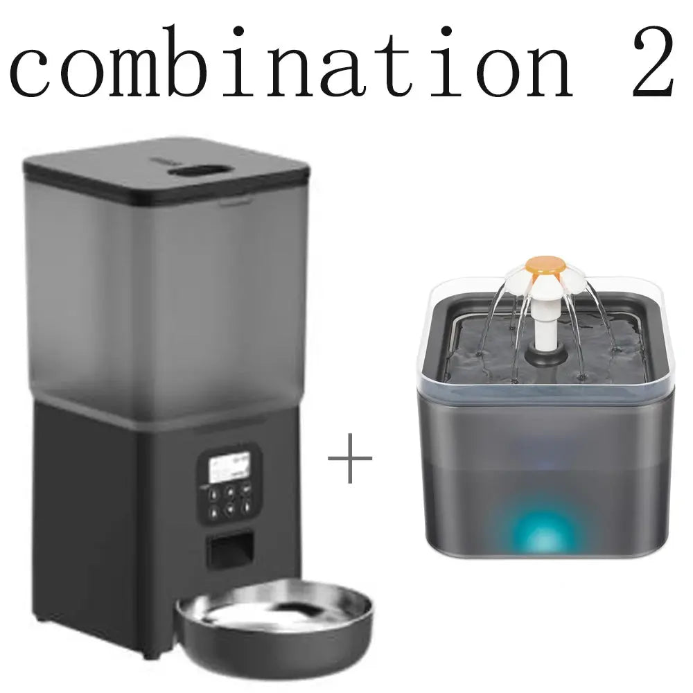 6L Dog Automatic Feeder Transparent Pet Smart Feeder 2L Cats Dispenser Feeding Bowl Remote Tuya WIFI Control Dry Food Pet Feeder luxecrown.co.uk