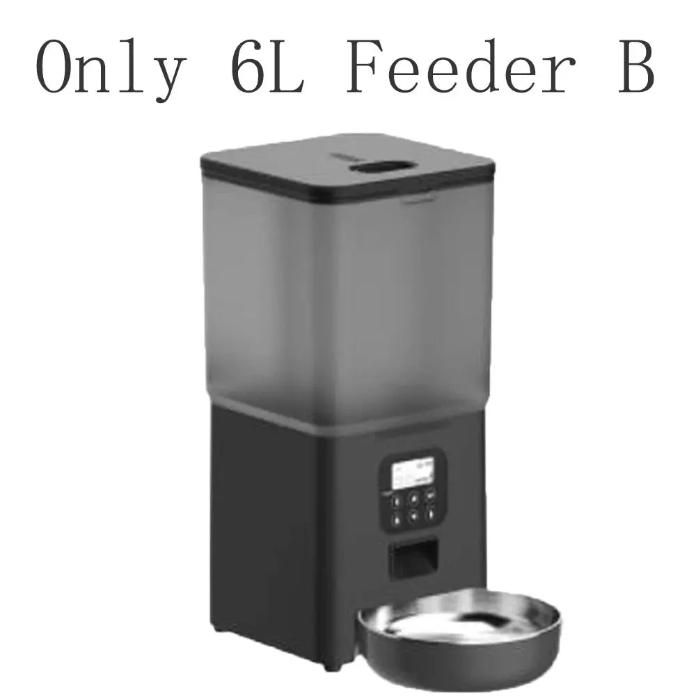 6L Dog Automatic Feeder Transparent Pet Smart Feeder 2L Cats Dispenser Feeding Bowl Remote Tuya WIFI Control Dry Food Pet Feeder luxecrown.co.uk