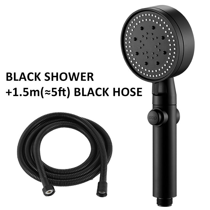 High Pressure Bath Shower Head 5 Mode Large Chrome Handset Heads Water Saving StreetSharks