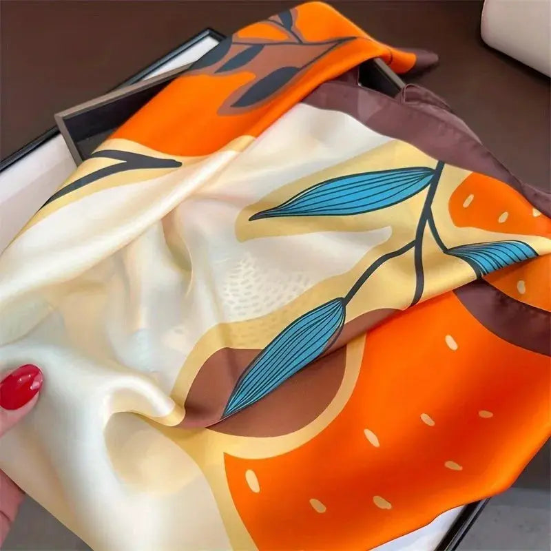 70cm Polka Dot Printed Silk Scarf Women Simulated Silk Elegant and Versatile Headwear Bag Accessories Clothing Square Scarf luxecrown.co.uk