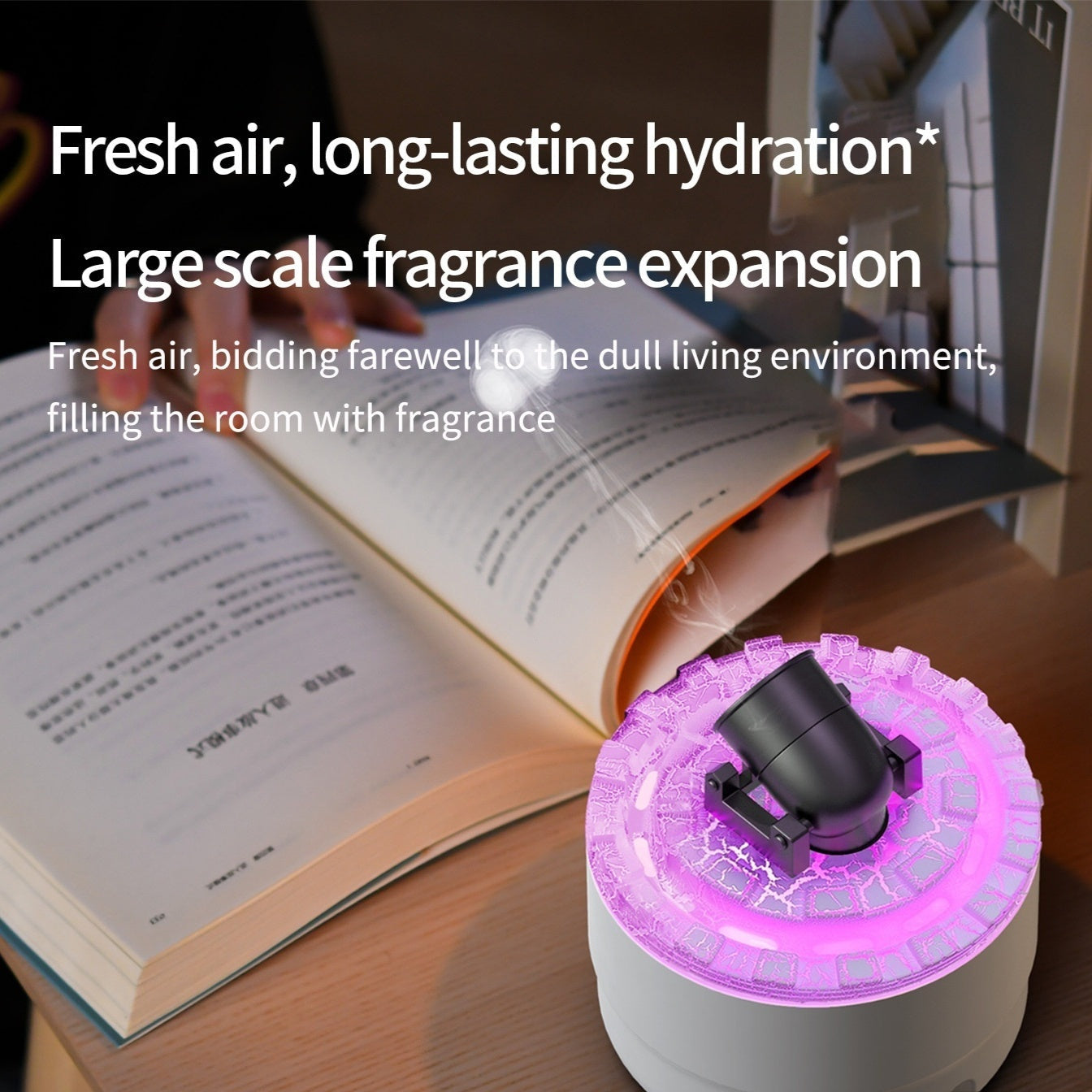 Lava Crack Humidifier Hotel Essential Oil Ultrasonic Fragrance Diffuser Aerosol Vaporizer StreetSharks