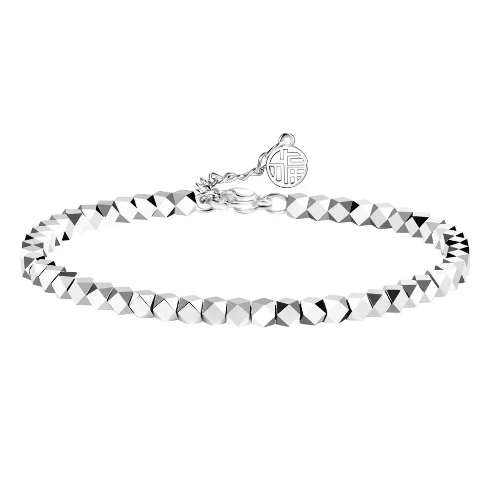 925 Sterling Silver Shiny Irregular Ball Women's Hand Bracelets Luxury Designer Jewelry Accessories Offers ALIZERO Streetsharks