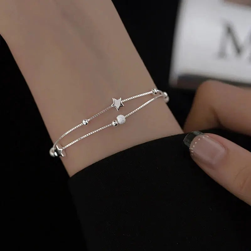 925 Sterling Silver Zircon Bracelet For Women Luxury Handy Adjustable New Ladies Jewelry Birthday Party Fashion Jewelry Gift Streetsharks