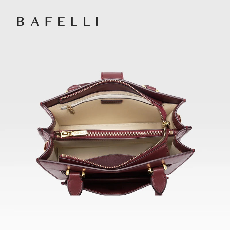BAFELLI Luxury Leather Women's Bag 2026 New Model Large Capacity Multi-compartment Handheld Crossbody Bag Fashion Commuter luxecrown.co.uk