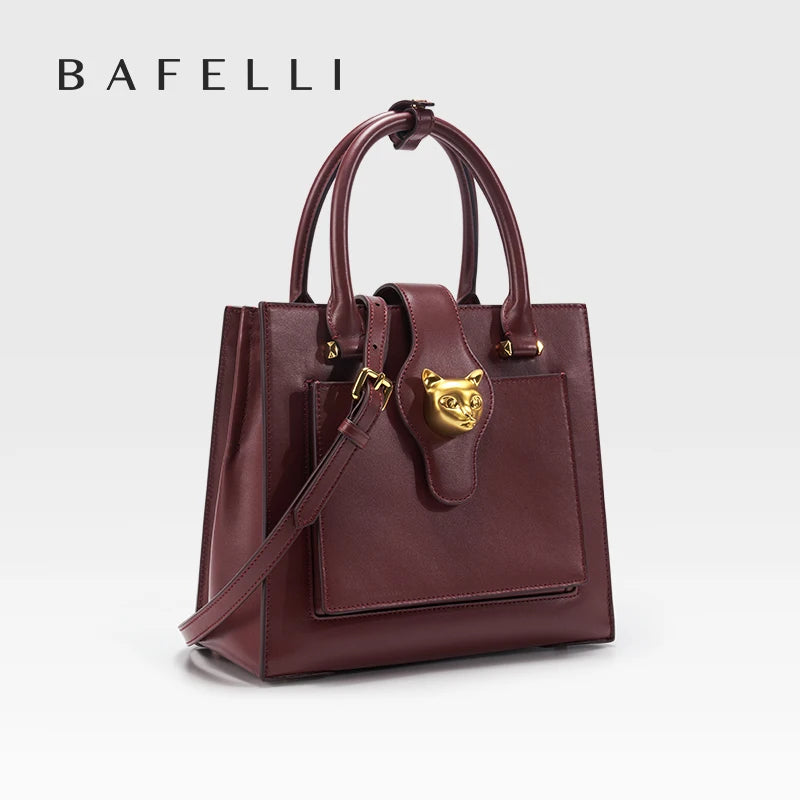 BAFELLI Luxury Leather Women's Bag 2026 New Model Large Capacity Multi-compartment Handheld Crossbody Bag Fashion Commuter luxecrown.co.uk