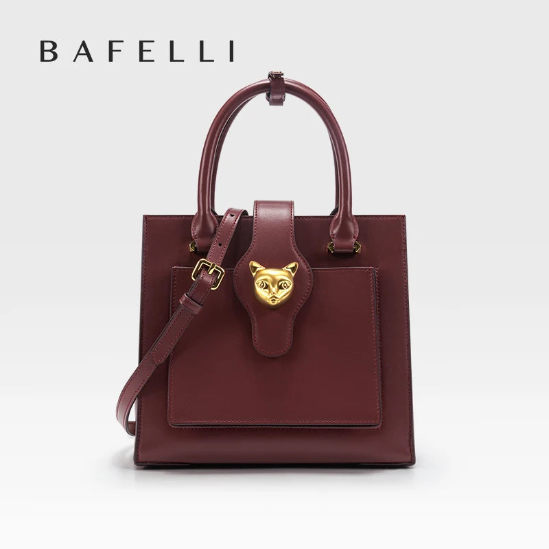 BAFELLI Luxury Leather Women's Bag 2026 New Model Large Capacity Multi-compartment Handheld Crossbody Bag Fashion Commuter luxecrown.co.uk