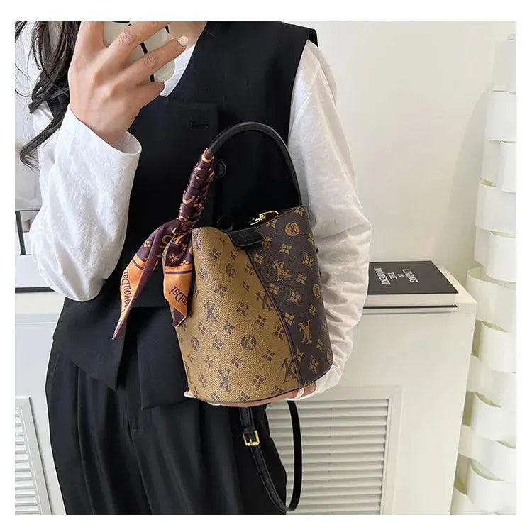 Advanced fashion bag for women 2025 new casual women's bag, large capacity bucket bag, shoulder bag, diagonal cross bag luxecrown.co.uk