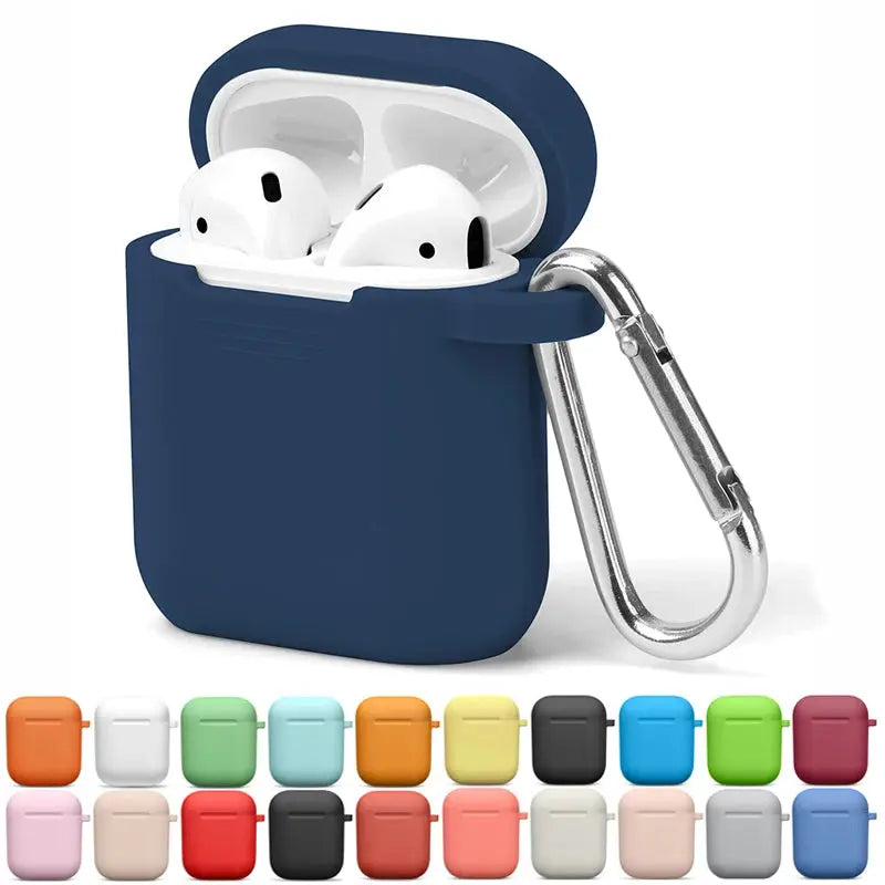 AirPods 2nd Generation Case Cover – Silicone Protective Cover with Keychain luxecrown.co.uk