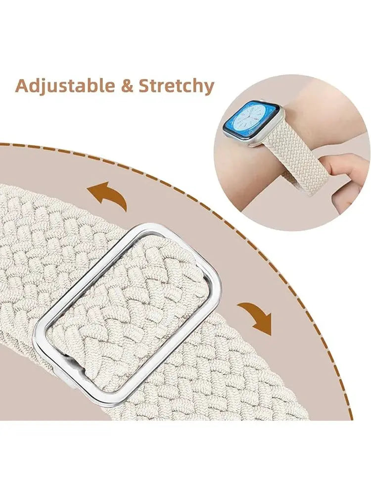 Apple Watch Band 42mm 46mm 44mm 40mm 45mm Ultra 3 49mm Braided Bracelet Correa Series 11 10 9 8 7 6 SE3 Smartwatch Straps luxecrown.co.uk