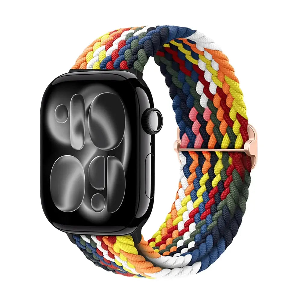 Apple Watch Band 42mm 46mm 44mm 40mm 45mm Ultra 3 49mm Braided Bracelet Correa Series 11 10 9 8 7 6 SE3 Smartwatch Straps luxecrown.co.uk