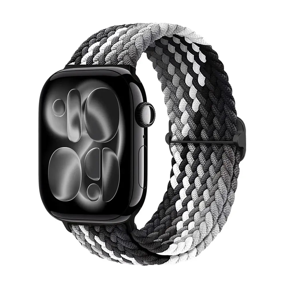 Apple Watch Band 42mm 46mm 44mm 40mm 45mm Ultra 3 49mm Braided Bracelet Correa Series 11 10 9 8 7 6 SE3 Smartwatch Straps luxecrown.co.uk
