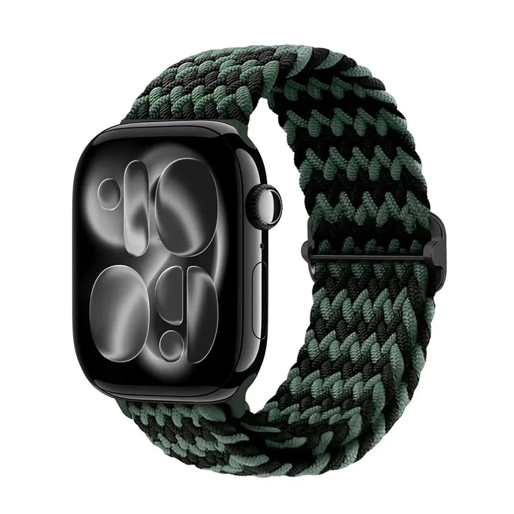 Apple Watch Band 42mm 46mm 44mm 40mm 45mm Ultra 3 49mm Braided Bracelet Correa Series 11 10 9 8 7 6 SE3 Smartwatch Straps luxecrown.co.uk