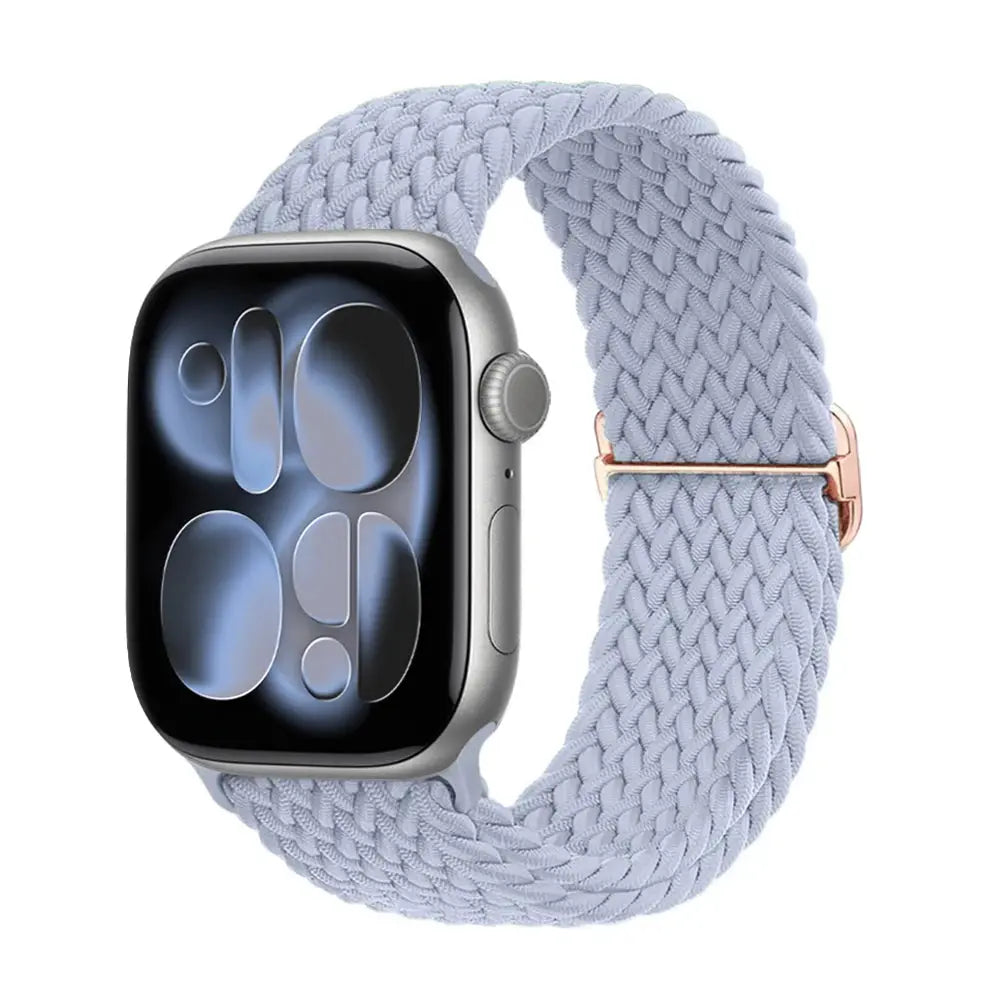 Apple Watch Band 42mm 46mm 44mm 40mm 45mm Ultra 3 49mm Braided Bracelet Correa Series 11 10 9 8 7 6 SE3 Smartwatch Straps luxecrown.co.uk