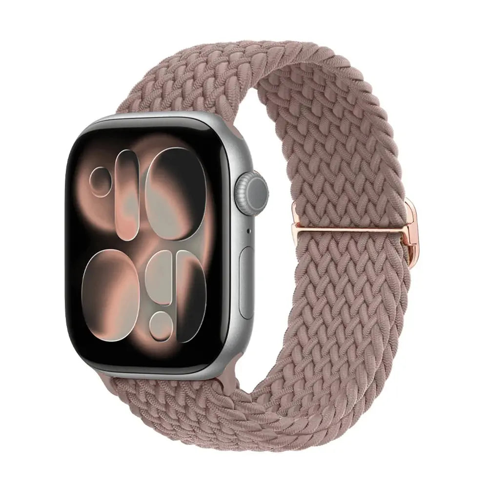 Apple Watch Band 42mm 46mm 44mm 40mm 45mm Ultra 3 49mm Braided Bracelet Correa Series 11 10 9 8 7 6 SE3 Smartwatch Straps luxecrown.co.uk