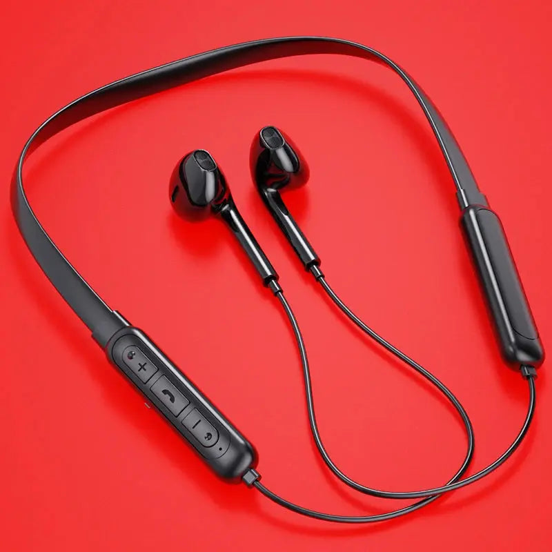 Bluetooth Wireless Neckband Headsets with Earphones: Apple, Xiaomi, Huawei Sport Headphones with Mic and Fone Earbuds for Hi-Fi Music -  Streetsharks