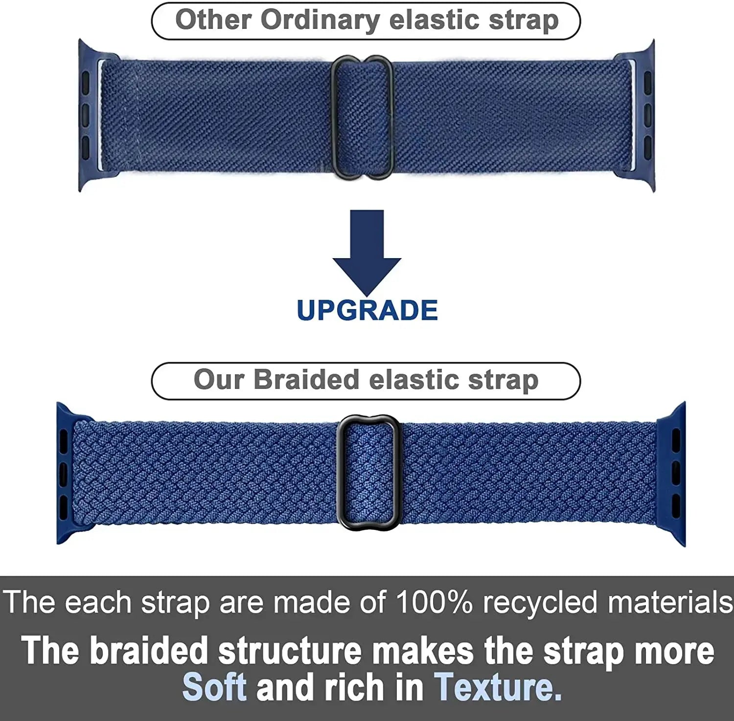 Braided Solo Loop Strap For Apple watch band 44mm 40mm 49mm 45mm 41mm Elastic Nylon bracelet iWatch series 8 3 se 6 7 Ultra 2 9 luxecrown.co.uk