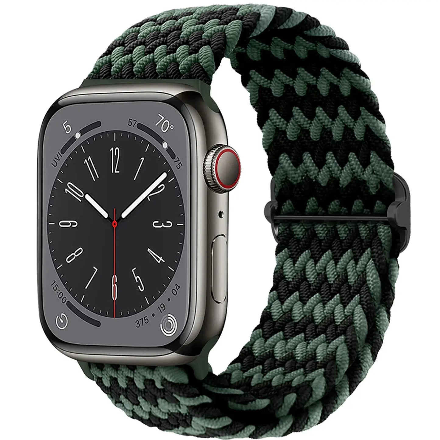 Braided Solo Loop Strap For Apple watch band 44mm 40mm 49mm 45mm 41mm Elastic Nylon bracelet iWatch series 8 3 se 6 7 Ultra 2 9 luxecrown.co.uk