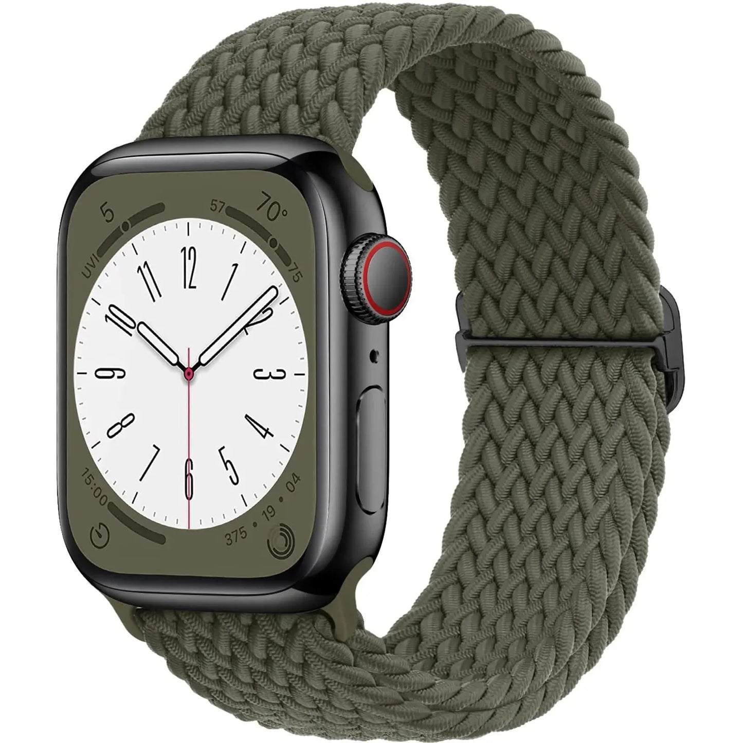 Braided Solo Loop Strap For Apple watch band 44mm 40mm 49mm 45mm 41mm Elastic Nylon bracelet iWatch series 8 3 se 6 7 Ultra 2 9 luxecrown.co.uk