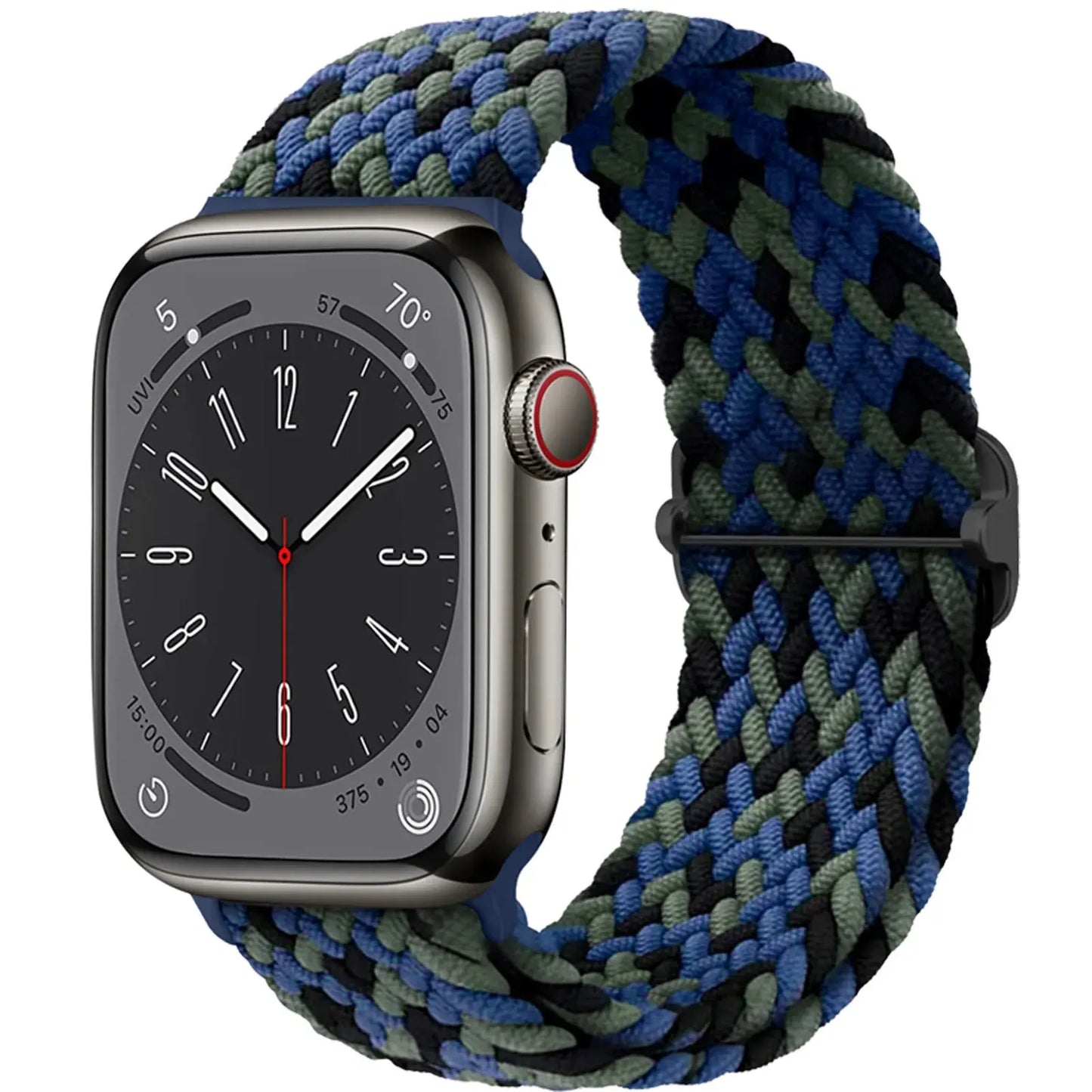Braided Solo Loop Strap For Apple watch band 44mm 40mm 49mm 45mm 41mm Elastic Nylon bracelet iWatch series 8 3 se 6 7 Ultra 2 9 luxecrown.co.uk