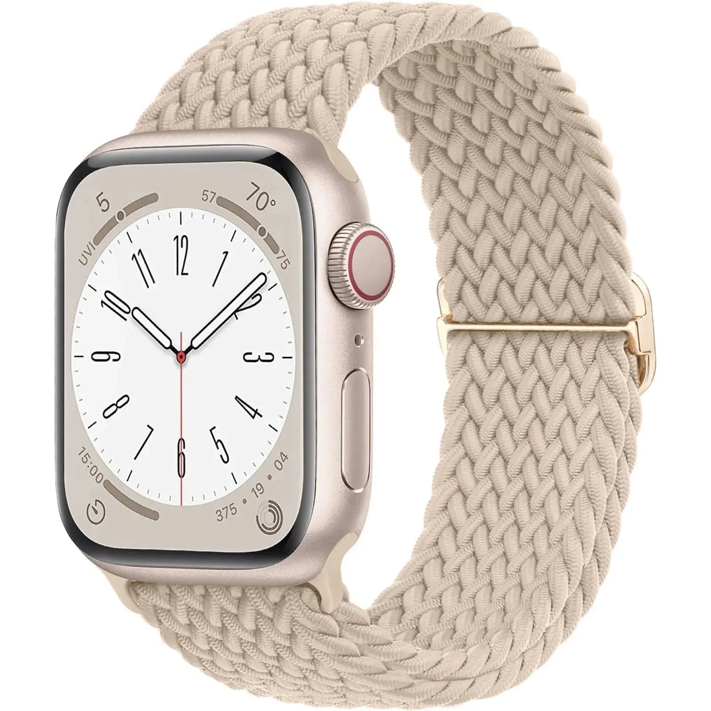 Braided Solo Loop Strap For Apple watch band 44mm 40mm 49mm 45mm 41mm Elastic Nylon bracelet iWatch series 8 3 se 6 7 Ultra 2 9 luxecrown.co.uk
