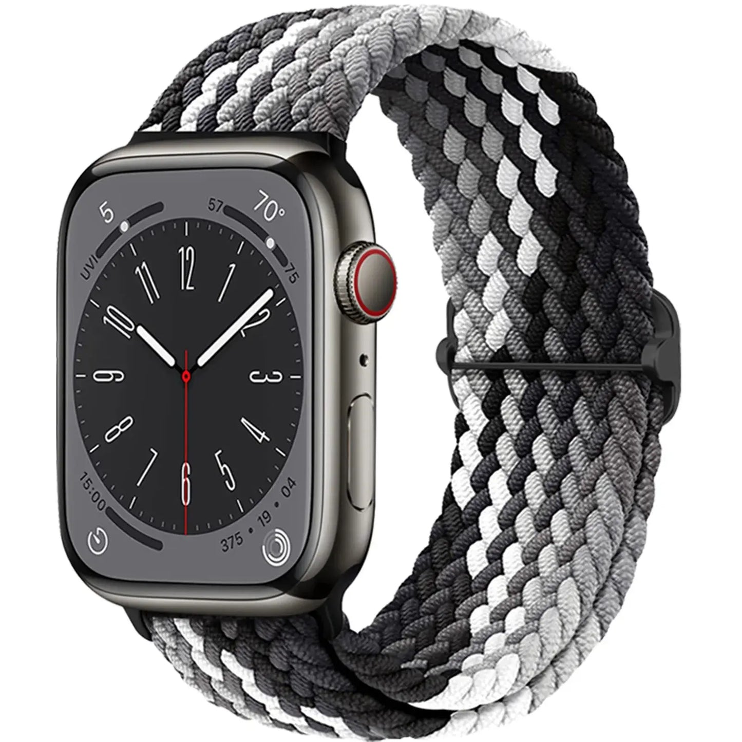 Braided Solo Loop Strap For Apple watch band 44mm 40mm 49mm 45mm 41mm Elastic Nylon bracelet iWatch series 8 3 se 6 7 Ultra 2 9 luxecrown.co.uk