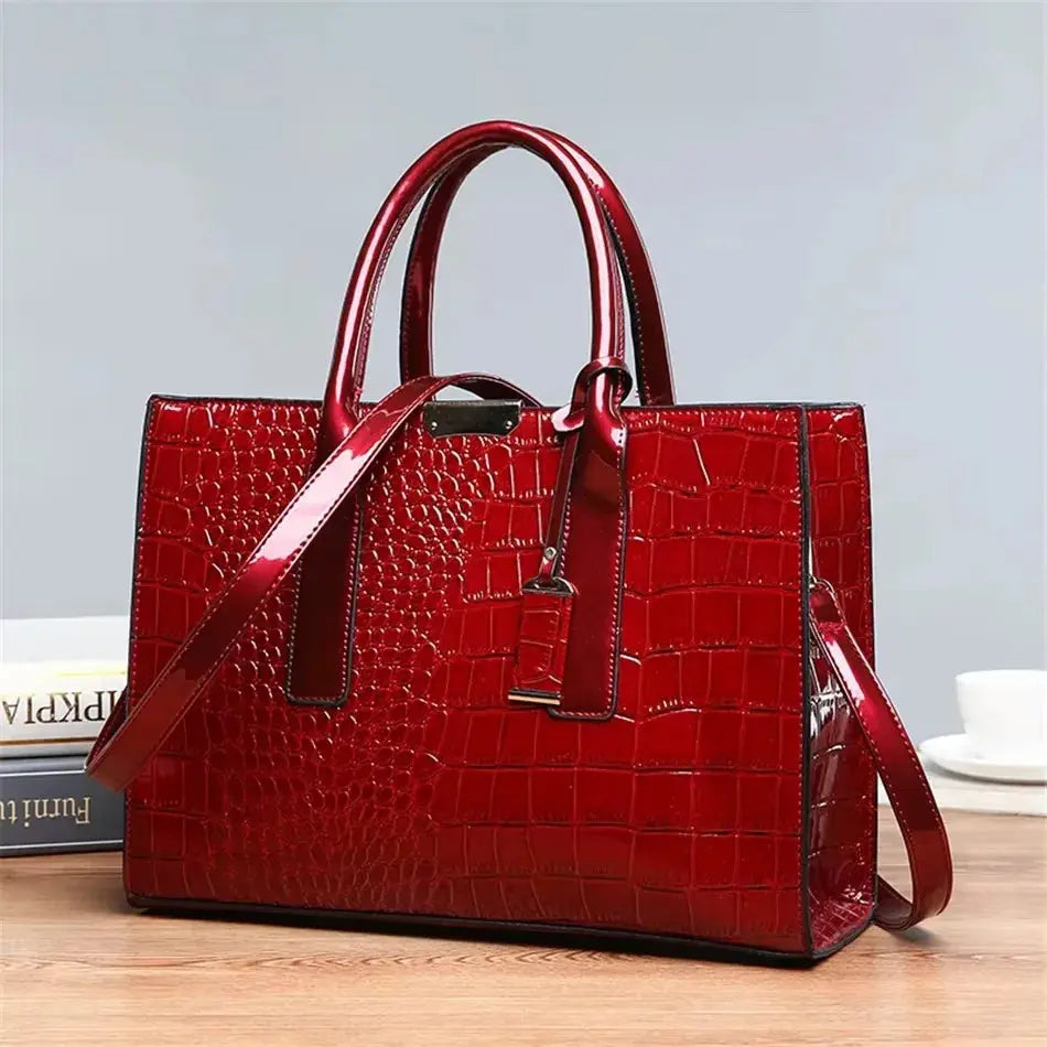 Brand Leather 3 Layers Alligator Crossbody Bag for Women Female Shoulder Messenger Sac Luxury Designer Ladies Handbags Streetsharks