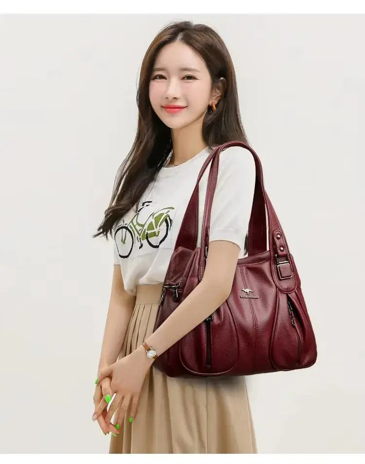 Brand Leather 3 Layers Alligator Crossbody Bag for Women Female Shoulder Messenger Sac Luxury Designer Ladies Handbags Streetsharks