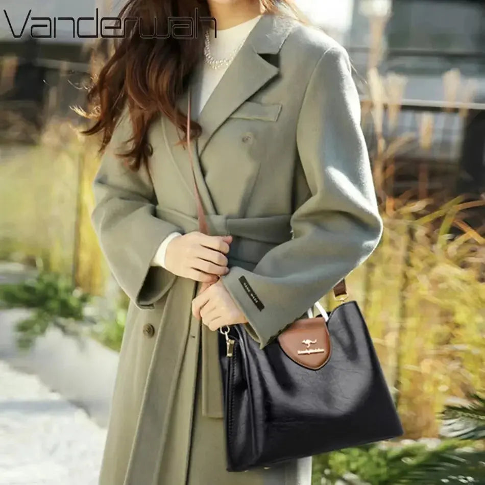 Brand Leather 3 Layers Alligator Crossbody Bag for Women Female Shoulder Messenger Sac Luxury Designer Ladies Handbags Streetsharks
