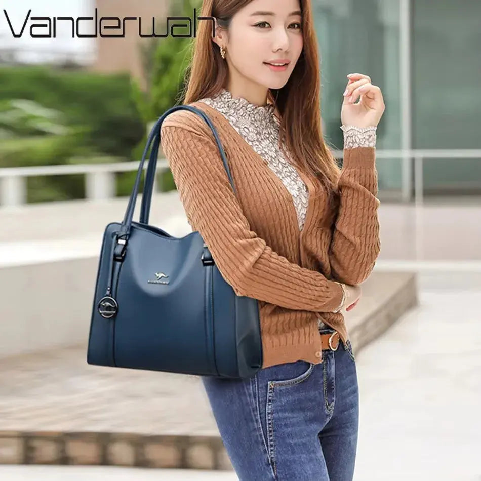 Brand Leather 3 Layers Alligator Crossbody Bag for Women Female Shoulder Messenger Sac Luxury Designer Ladies Handbags Streetsharks