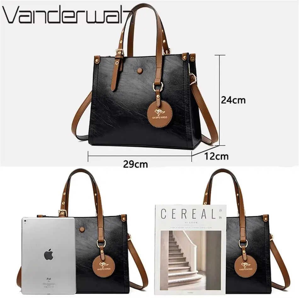Brand Leather 3 Layers Alligator Crossbody Bag for Women Female Shoulder Messenger Sac Luxury Designer Ladies Handbags Streetsharks