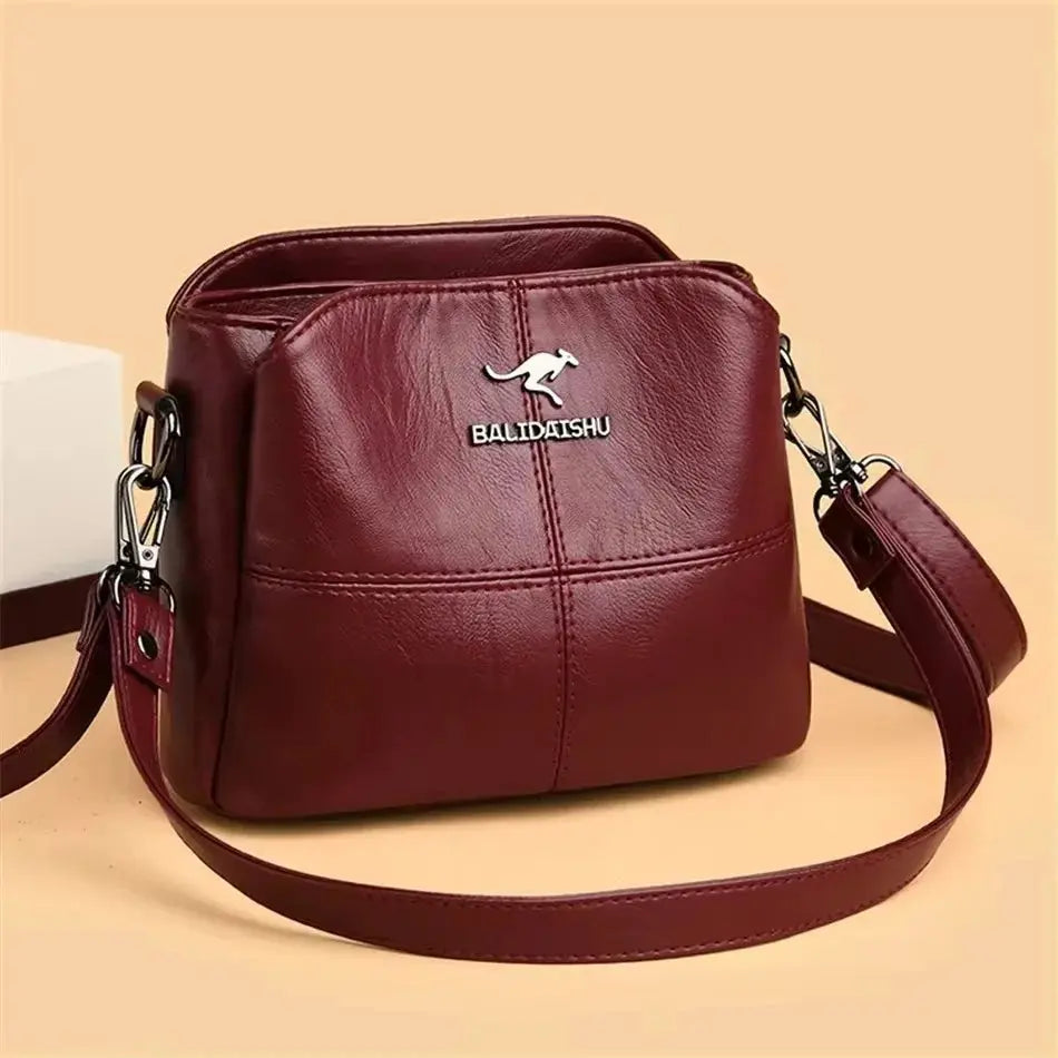 Brand Leather 3 Layers Alligator Crossbody Bag for Women Female Shoulder Messenger Sac Luxury Designer Ladies Handbags Streetsharks