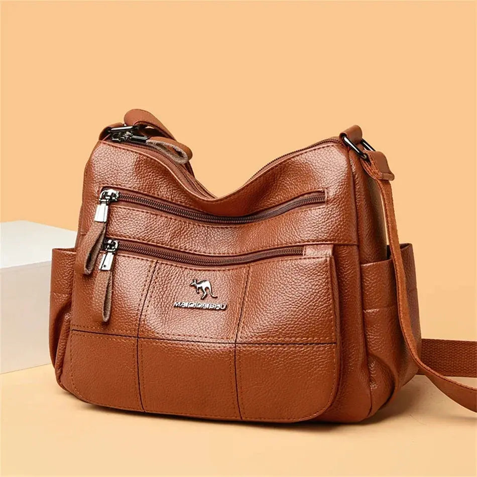 Brand Leather 3 Layers Alligator Crossbody Bag for Women Female Shoulder Messenger Sac Luxury Designer Ladies Handbags Streetsharks