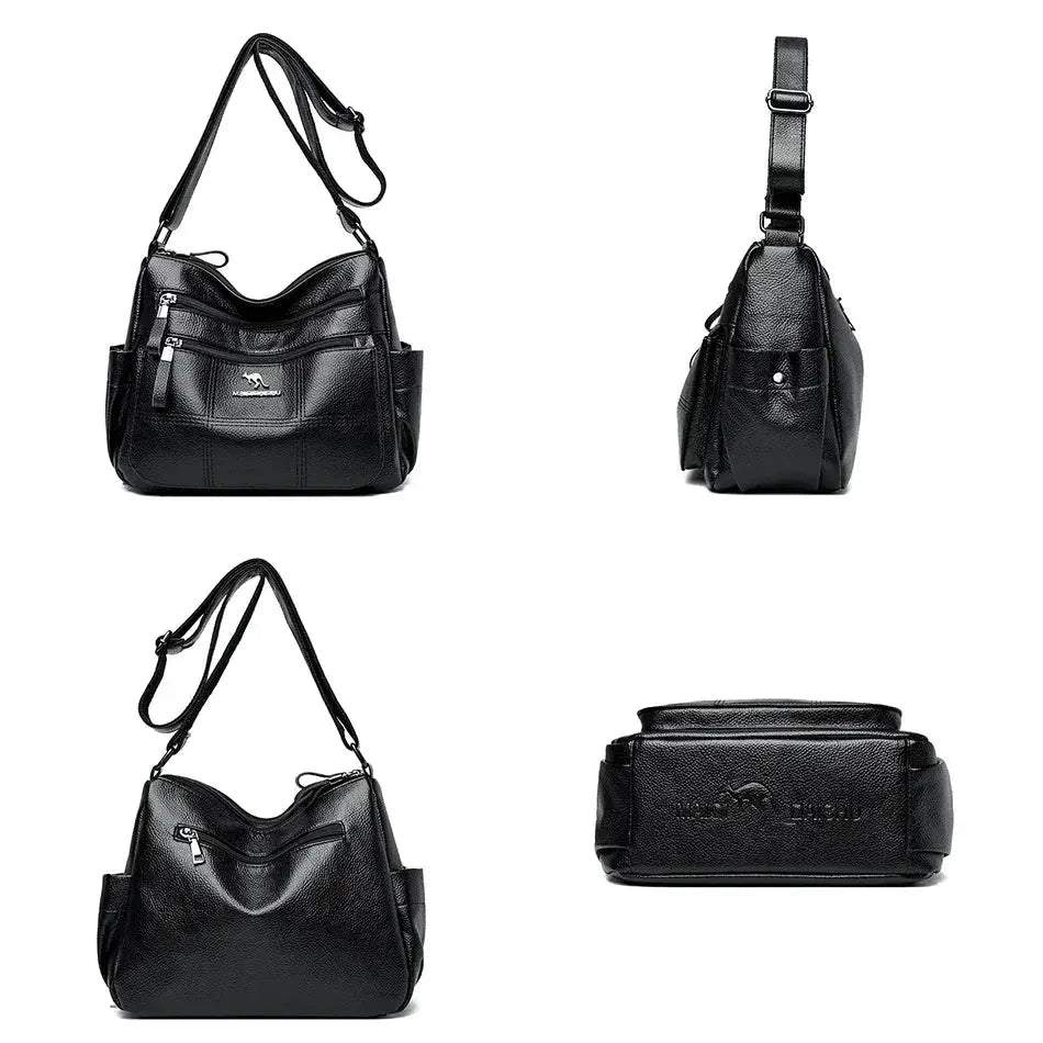 Brand Leather 3 Layers Alligator Crossbody Bag for Women Female Shoulder Messenger Sac Luxury Designer Ladies Handbags Streetsharks