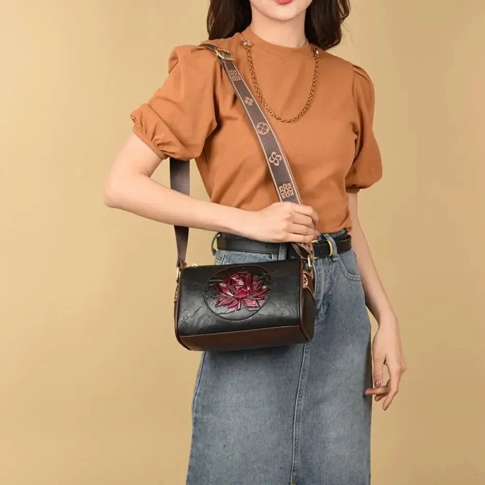 Brand Leather 3 Layers Alligator Crossbody Bag for Women Female Shoulder Messenger Sac Luxury Designer Ladies Handbags Streetsharks
