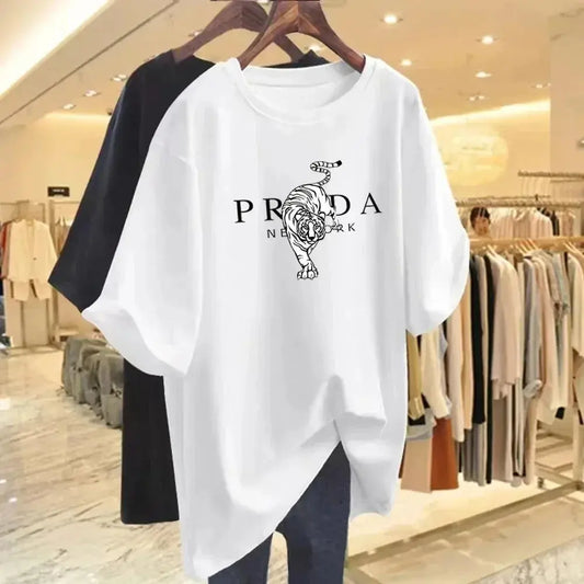 Brand Luxury T Shirt Women Clothing Cotton Oversized Men Short Sleeve T Shirt Tops Soft Summer Tees Fashion Blouse Streetwear Streetsharks
