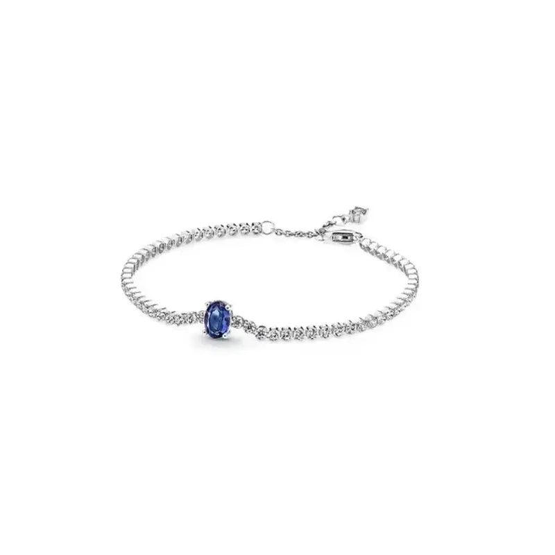 Brand new 925 sterling silver zirconia exquisite tennis star bracelet for women DIY original charm beads exquisite jewelry Streetsharks