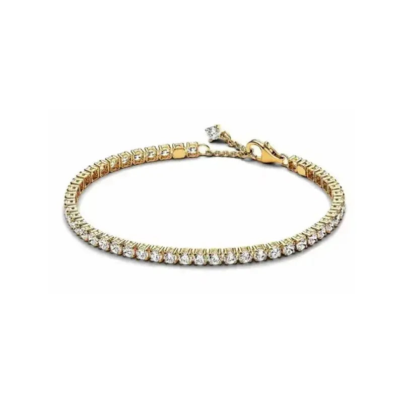 Brand new 925 sterling silver zirconia exquisite tennis star bracelet for women DIY original charm beads exquisite jewelry Streetsharks