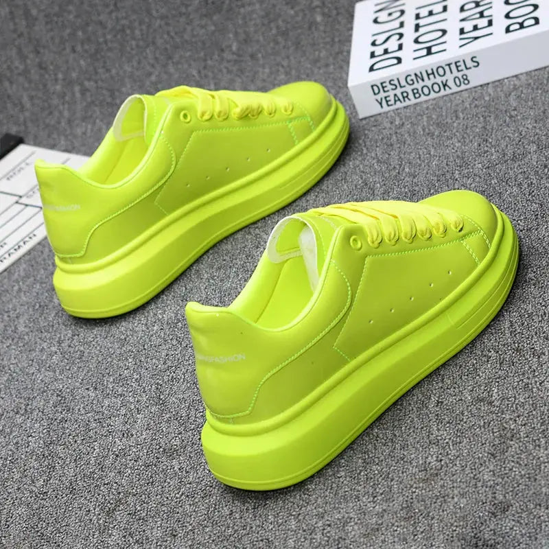 Branded couple shoes for men and women, breathable sports shoes, lacquered casual shoes, red skateboarding tennis shoes luxecrown.co.uk
