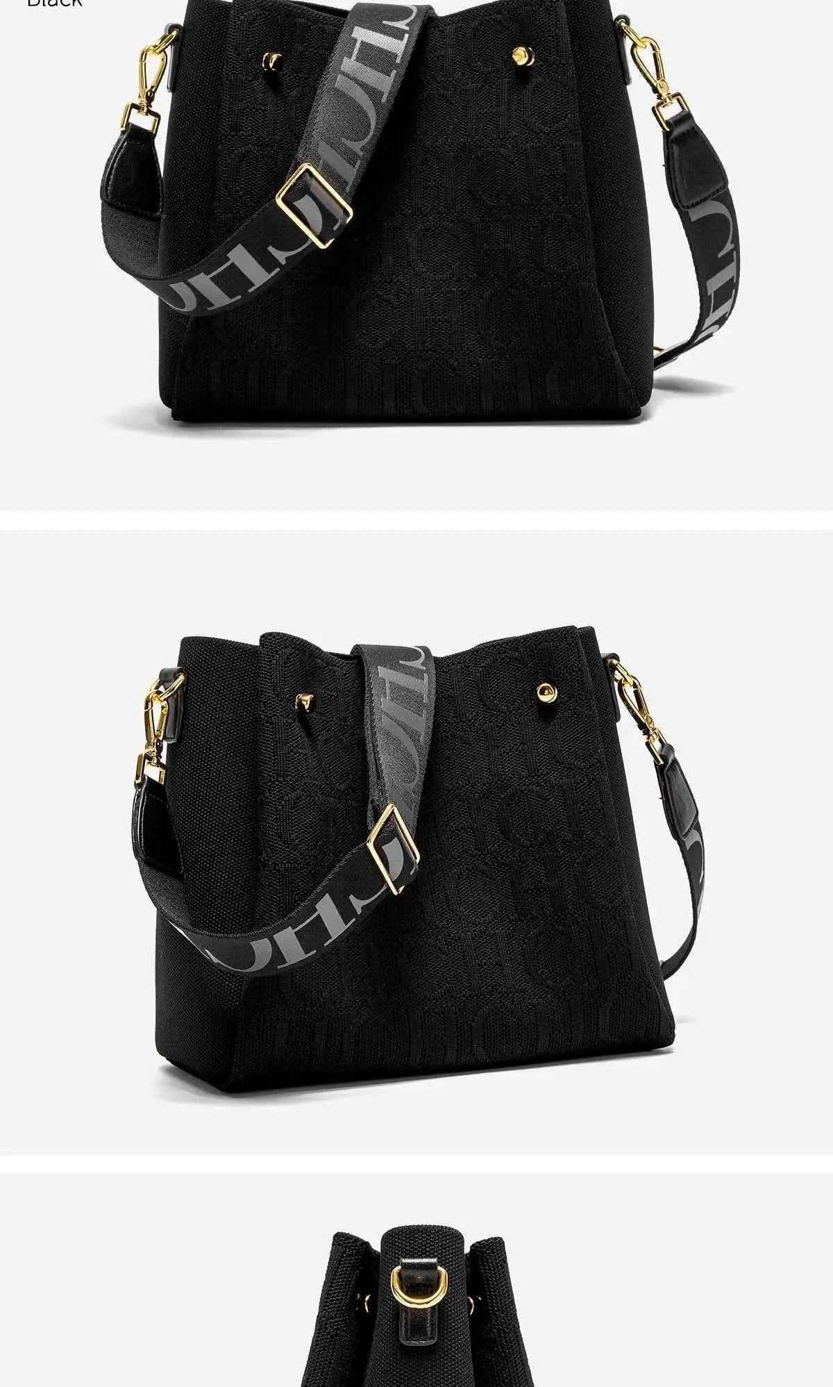 CH Crossbody Elegant Design Sense Letters Drawstring Design Brand Women's Bag Fashion Casual Hundred Women's Bag Crossbody