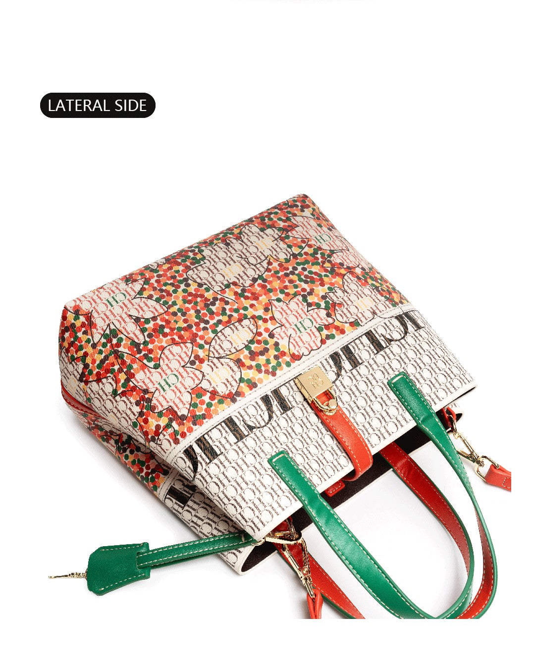 CH Exquisite Flower Printed Women's Leather Bag Fashion Design Women's Handbag Printed Women's Shoulder Large Capacity Bag Streetsharks