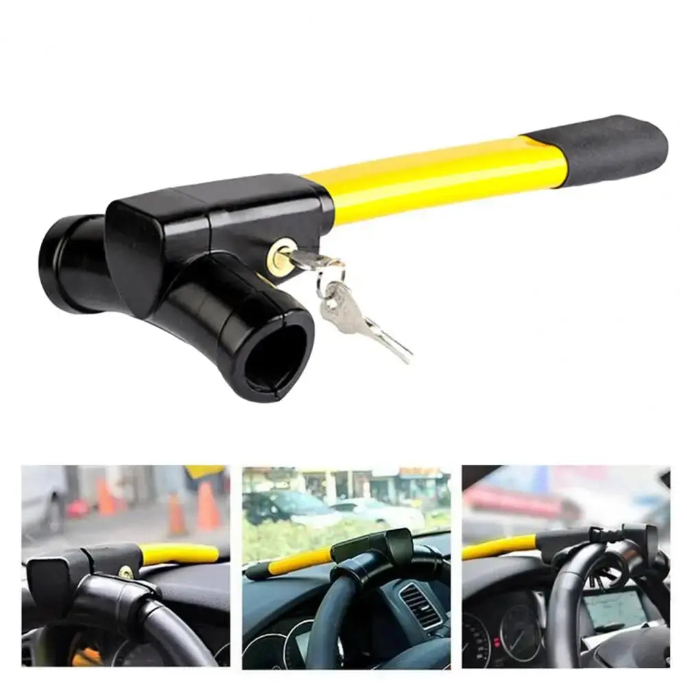 Car Accessories Anti-theft Car Lock Heavy Duty Car Steering Wheel Lock with High Visibility Anti-theft Device for Simple luxecrown.co.uk