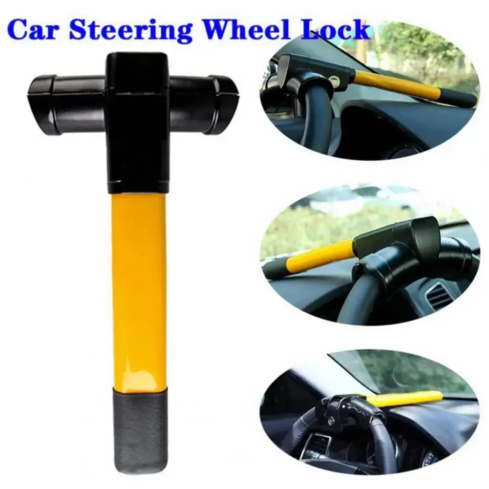 Car Accessories Anti-theft Car Lock Heavy Duty Car Steering Wheel Lock with High Visibility Anti-theft Device for Simple luxecrown.co.uk