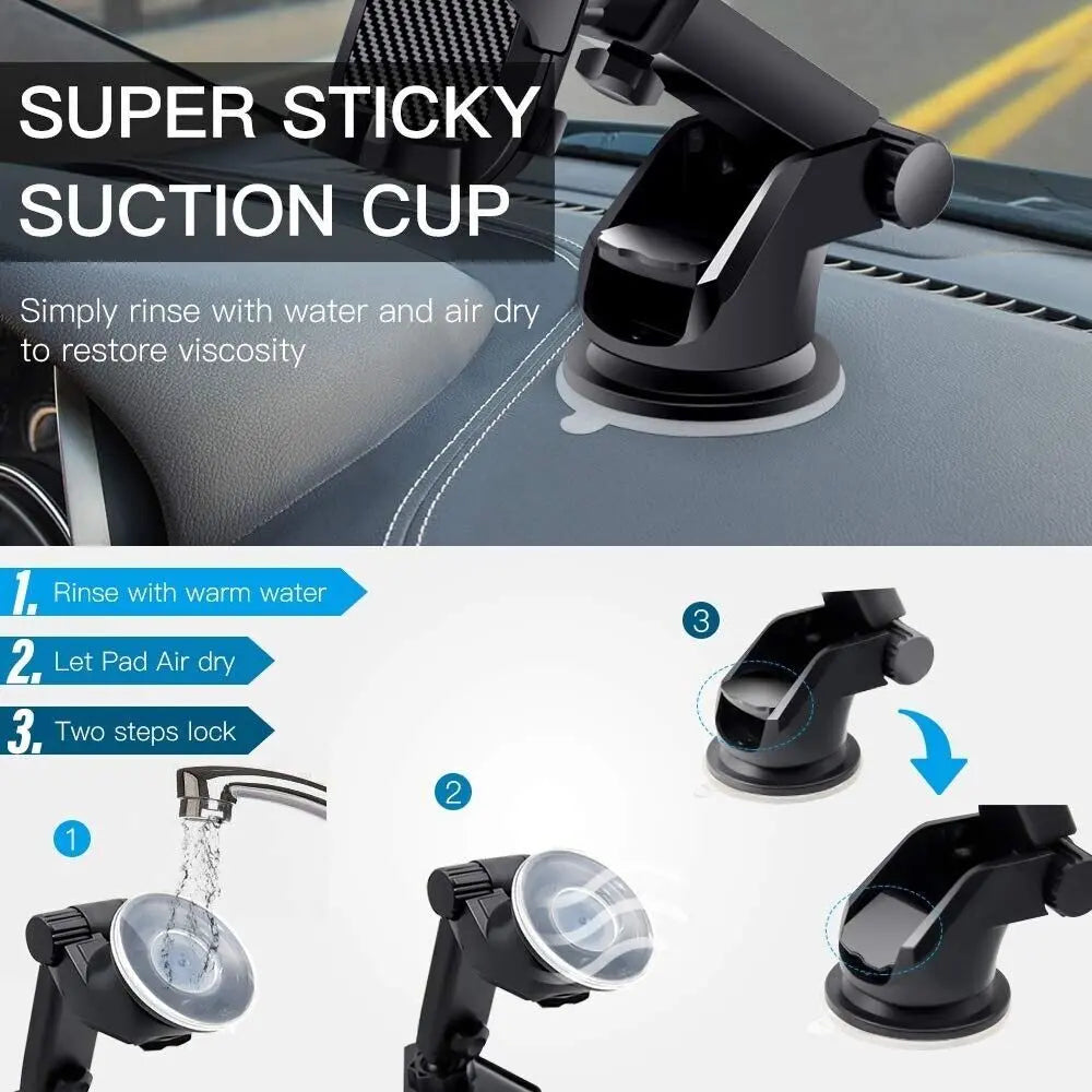 Car Phone Holder – Universal Dashboard & Windscreen Mount StreetSharks