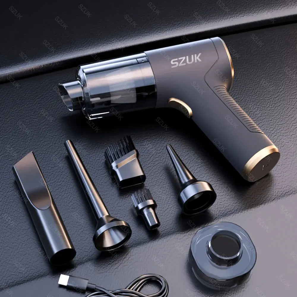Car Vacuum Cleaner Mini Powerful Cleaning Machine Strong Suction Handheld for Car  Wireless Portable Home Appliance luxecrown.co.uk