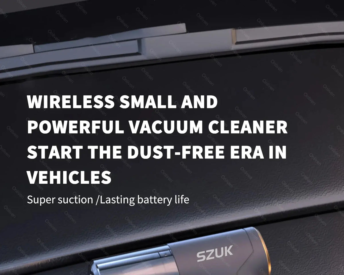 Car Vacuum Cleaner Mini Powerful Cleaning Machine Strong Suction Handheld for Car  Wireless Portable Home Appliance luxecrown.co.uk