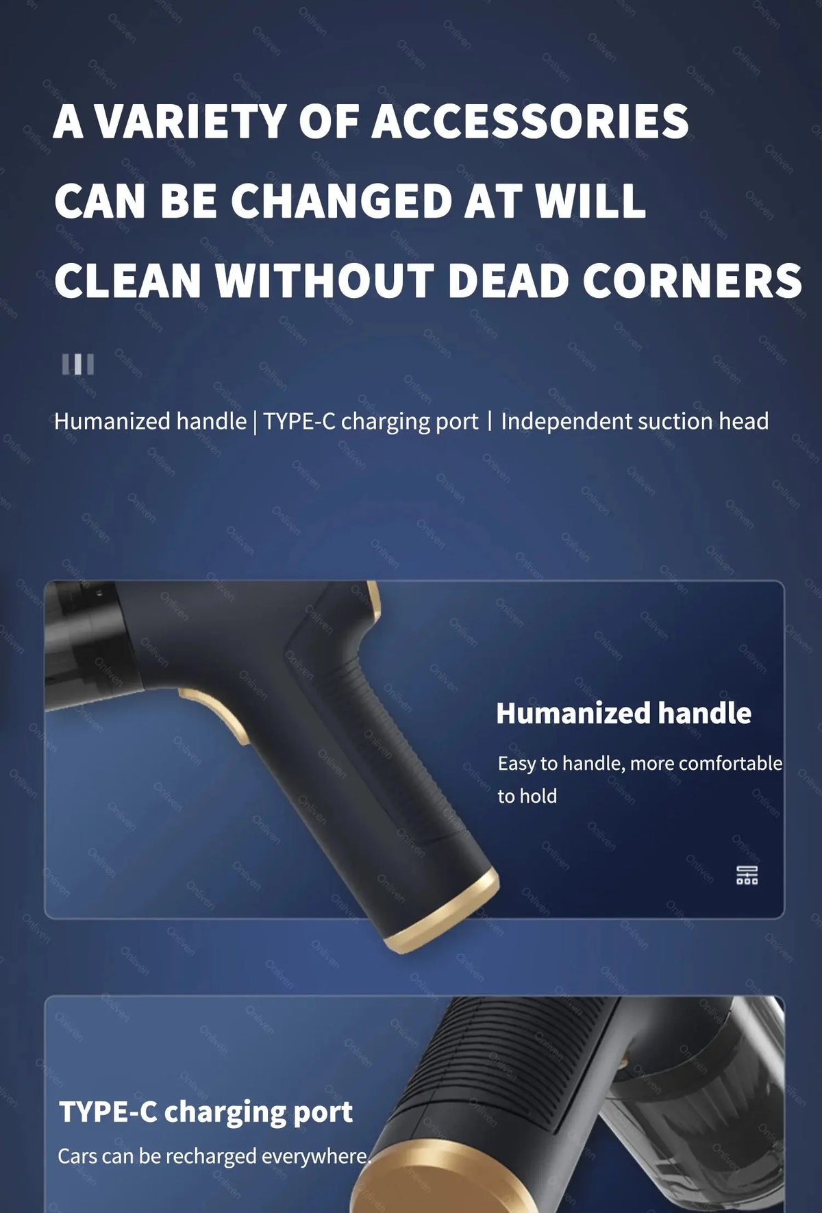 Car Vacuum Cleaner Mini Powerful Cleaning Machine Strong Suction Handheld for Car  Wireless Portable Home Appliance luxecrown.co.uk