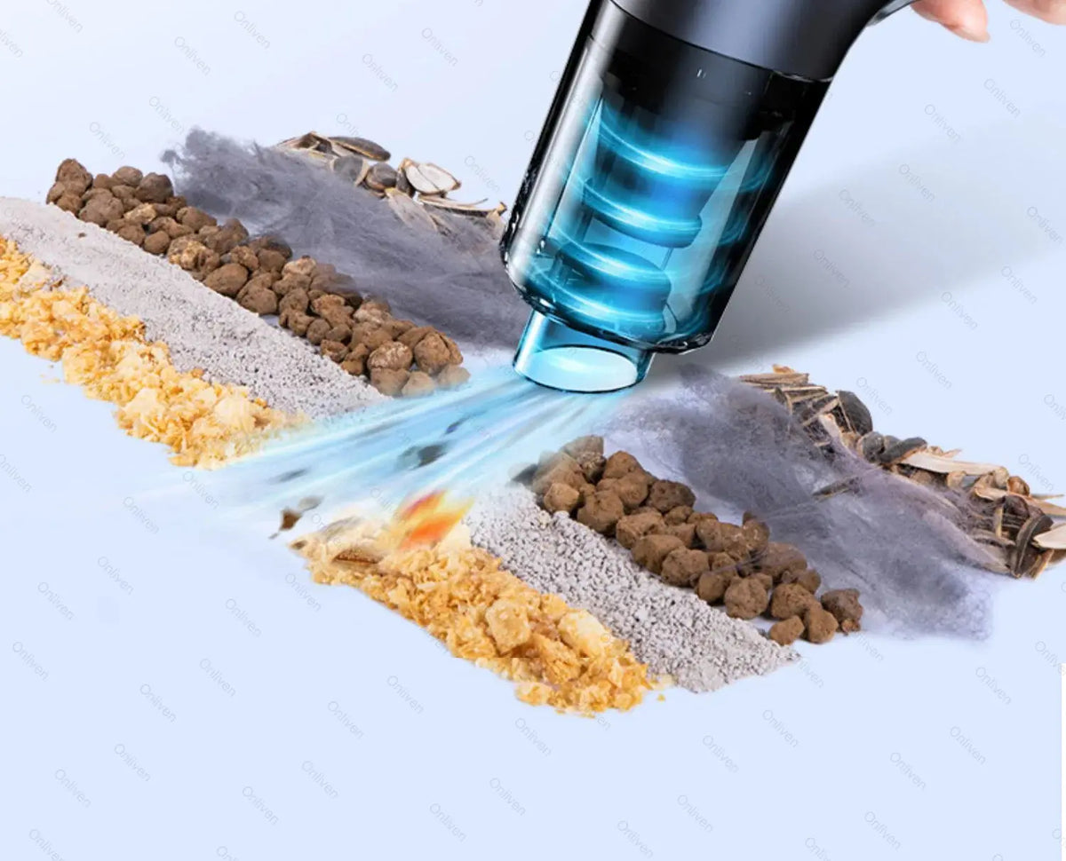 Car Vacuum Cleaner Mini Powerful Cleaning Machine Strong Suction Handheld for Car  Wireless Portable Home Appliance luxecrown.co.uk