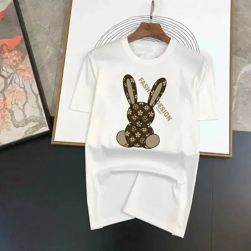 Cartoon Luxury Brand Printed Women T-shirt Plus Size Casual Short Sleeve Y2k Fashion Brand Harajuku Female Top Tees Lady Tshirt Streetsharks